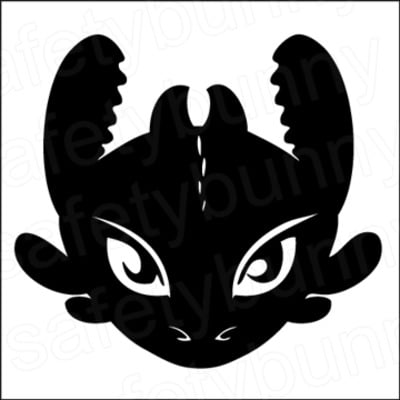 Toothless decal