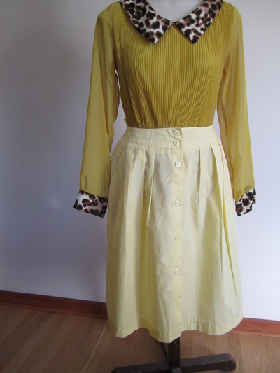 Vintage Yellow Skirt 