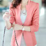 Fashion Cotton Korean Style Plain Womens Suit Jackets FLA1089-3088-68-Black-3