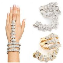 Crystal spine hand bracelet