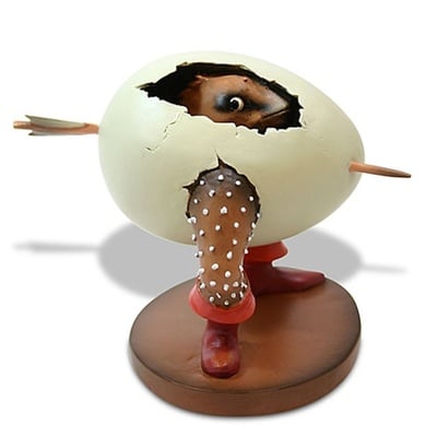 Egg monster fantasy figurine jb10 - Thumbnail 1