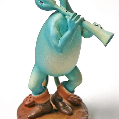 Blue flutist by hieronymus bosch jb16