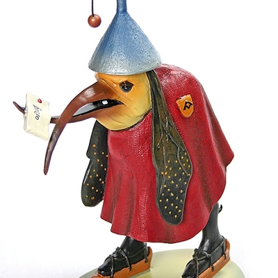 Bird with letter statue by bosch medium jb25