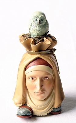 Headfooter with Owl Statue by Hieronymus Bosch JB27