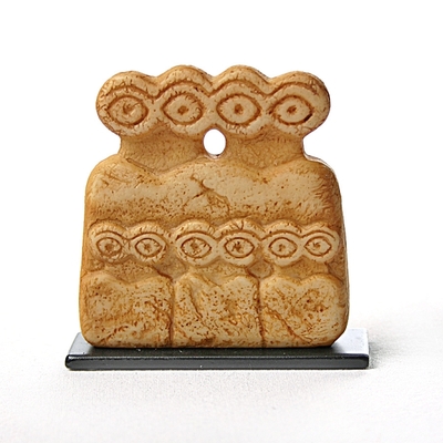 Mesopotamian eye idol statue north-eastern syria mes01