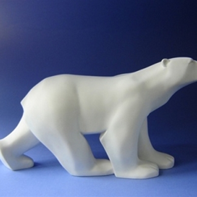 Polar bear in stride ours blanc by francois pompon medium pom01