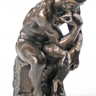 The thinker statue of deep contemplation by rodin ro01 - Thumbnail 4