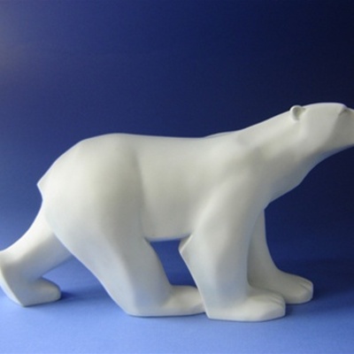 Polar bear in stride ours blanc by francois pompon large pom11