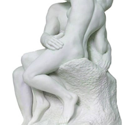 The kiss by auguste rodin white large ro07 - Thumbnail 5