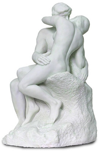 The Kiss by Auguste Rodin White Large RO07