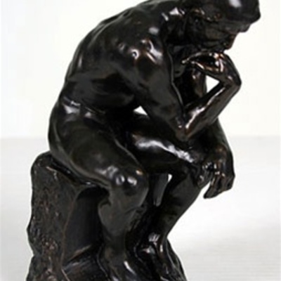 The thinker statue of deep contemplation by rodin large ro06 - Thumbnail 4
