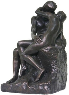 The Kiss by Rodin Bronze Finish Large RO11