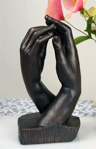 Rodin Cathedral Clasping Hands Statue RO17