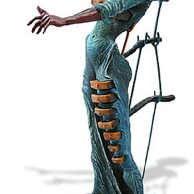 Salvador dali burning giraffe woman with drawers statue sd02