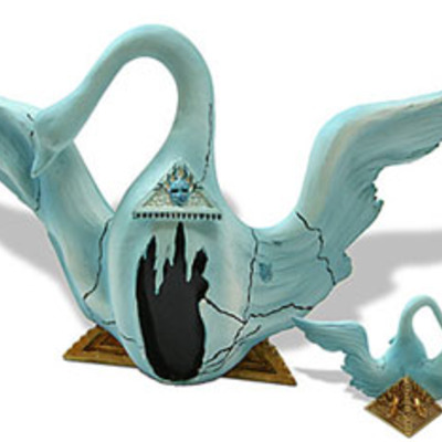 Winged swan for bacchanale ballet by dali sd08