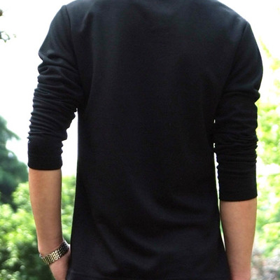 Fashion korean style slim long sleeves causal shirts 907sj-t58-43-wine