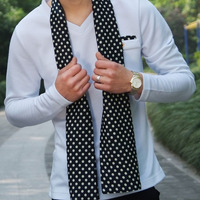 Fashion Korean Style Slim Long Sleeves Causal Shirts 907SJ-T59-48-Black - Thumbnail 3