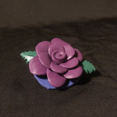 Glitter rose brooch - Thumbnail 4