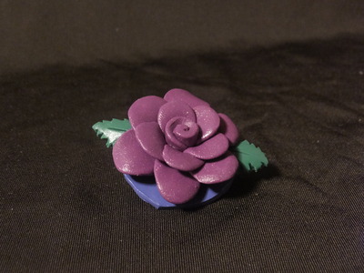 Glitter Rose Brooch