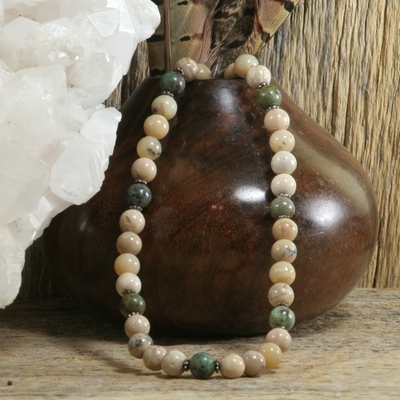 African opal and african turquoise (jasper) necklace