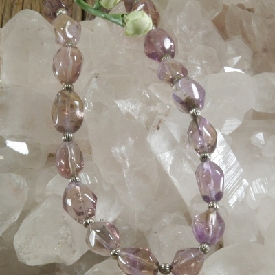 Ametrine nugget necklace
