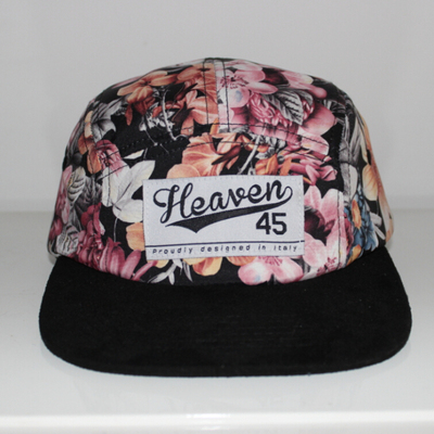 Hawaii floral print heaven 45 5 panel hat - Thumbnail 2