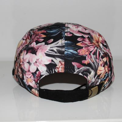 Hawaii floral print heaven 45 5 panel hat