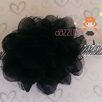 Black Flower Zebra Headband/Perfect Photo Prop/Newborns/Kids - Thumbnail 4