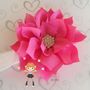 Bright Pink Flower Rhinestone Center Headband/Perfect Photo Prop/Newborns/Kids-2