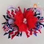 4th of July/Patriotic/Red White Blue Hair Bows/Photo Props-2