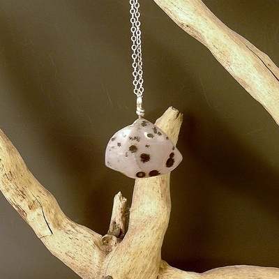 Obicular agate necklace