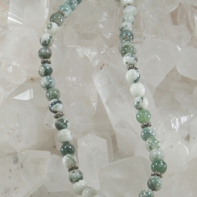 Tree agate necklace