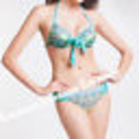 Lady Bikini SET Push-up Padded Bra Swimsuit - Thumbnail 1