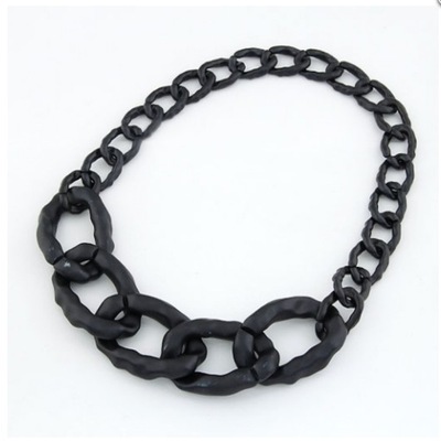 Modish black chain necklace