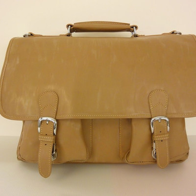 Toon cowboy leather messenger