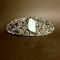 Quartz Point w/Snowflake Obsidian Hair Clip - Thumbnail 1