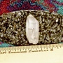 Quartz Point w/Snowflake Obsidian Hair Clip-2