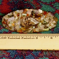 Gem Gravel Hair Clip w/Geode piece - Thumbnail 1