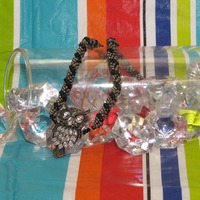 Hand Woven Glass Beaded Spiral Rope with Owl - 17 inches. - Thumbnail 2