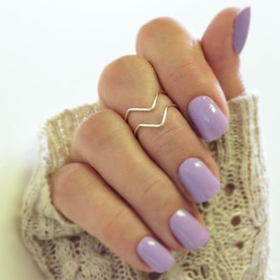 Stacked knuckle rings - gold silver