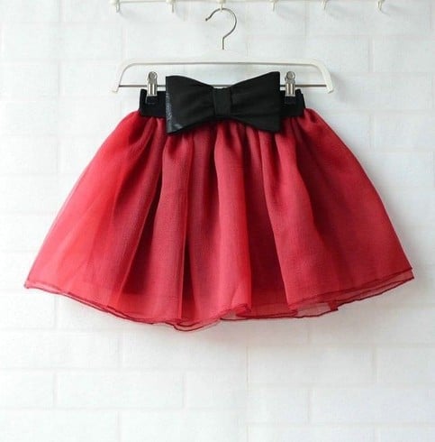 Tutu Bubble Short Elastic Waist Gauze Skirt