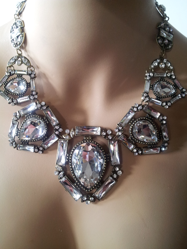 Crystal Statement Necklace - WOW!