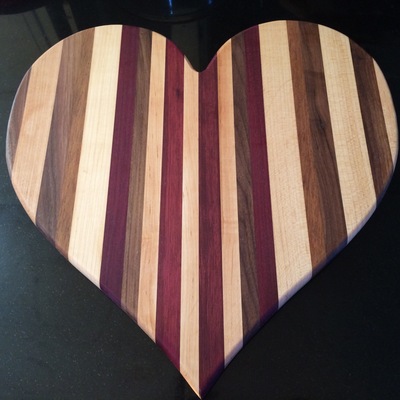 Heart shape cutting board