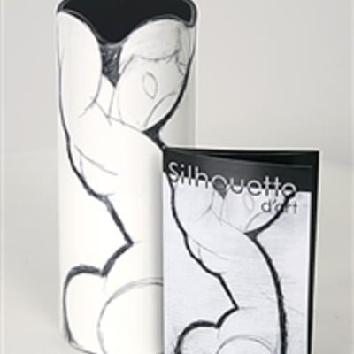 Cariatid modern art vase by modigliani sda09