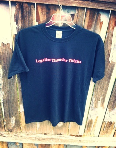 T-Shirt - Pink - Legalize Thunder Thighs
