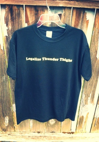 T-Shirt - Yellow - Legalize Thunder Thighs 