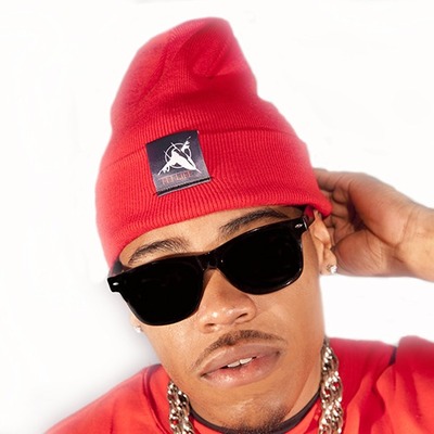 Red beanie hat 
