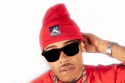 Red beanie hat 