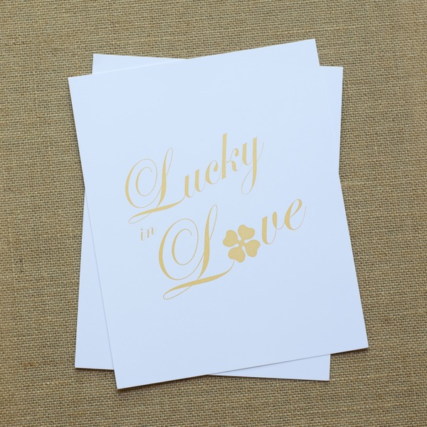 Lucky in Love Print