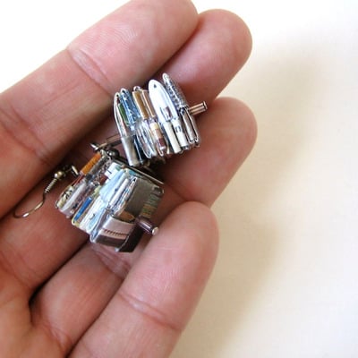 Eco happy stacked earrings